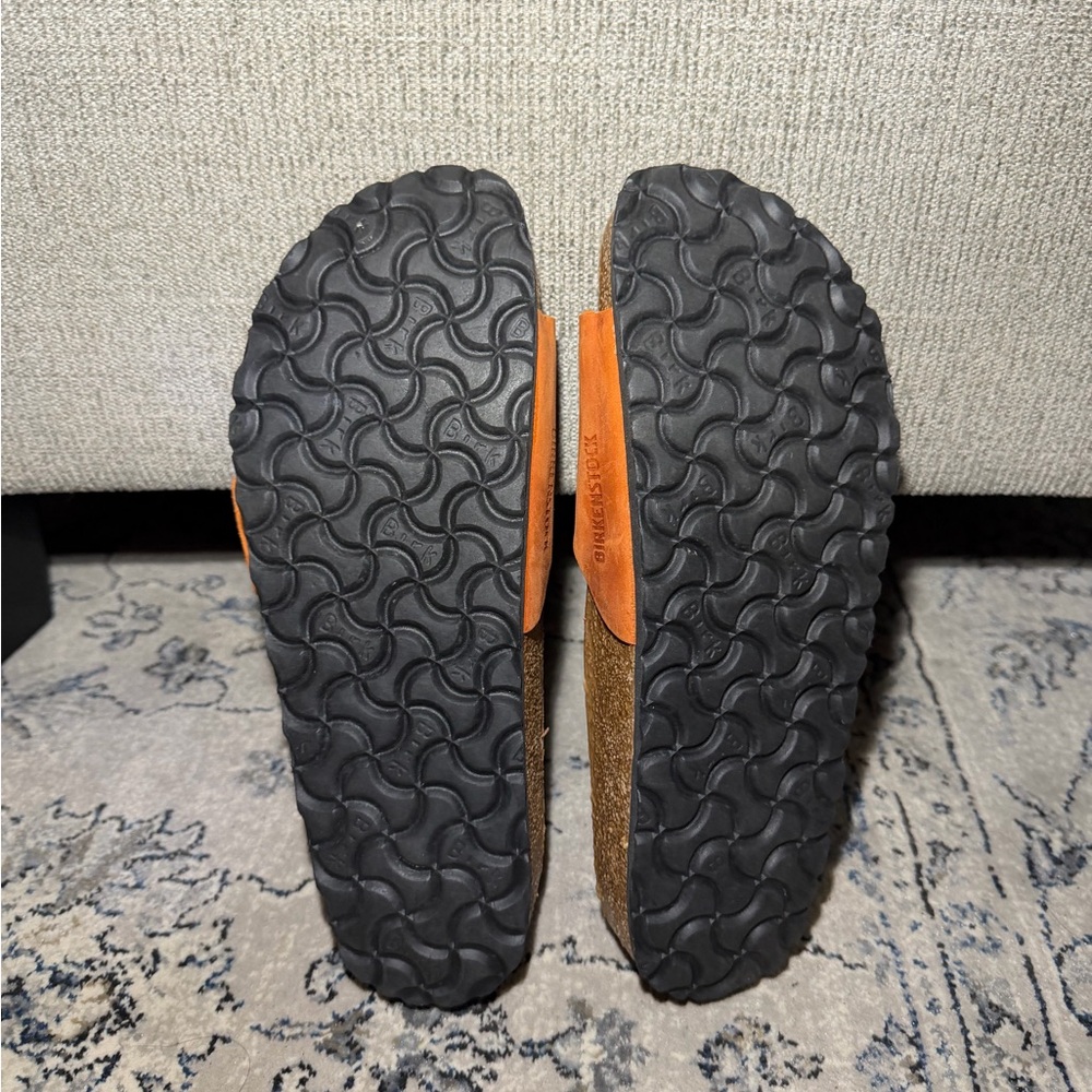 Birkenstock Madrid Big Buckle Oiled Leather Orange - Picture 7 of 7